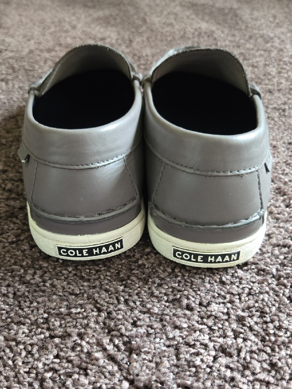 Cole Haan Gray Leather Loafers 9.5 M - Picture 4 of 6